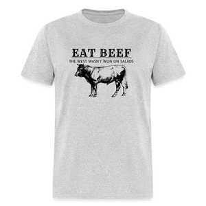 Eat Beef The West Wasn't Won on Salads Classic Men's T-Shirt - heather gray