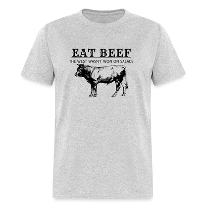 Eat Beef The West Wasn't Won on Salads Classic Men's T-Shirt - heather gray