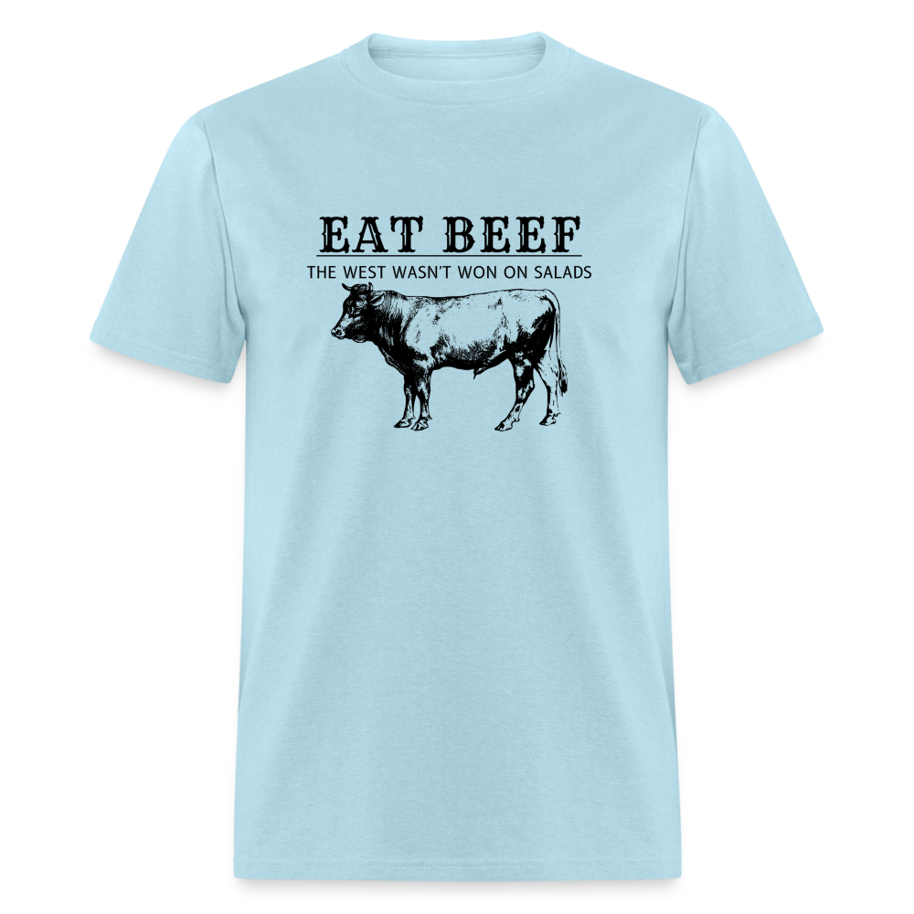 Eat Beef The West Wasn't Won on Salads Classic Men's T-Shirt - powder blue