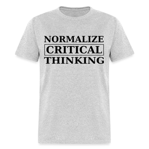 Normalize Critical Thinking Classic Men's T-Shirt - heather gray