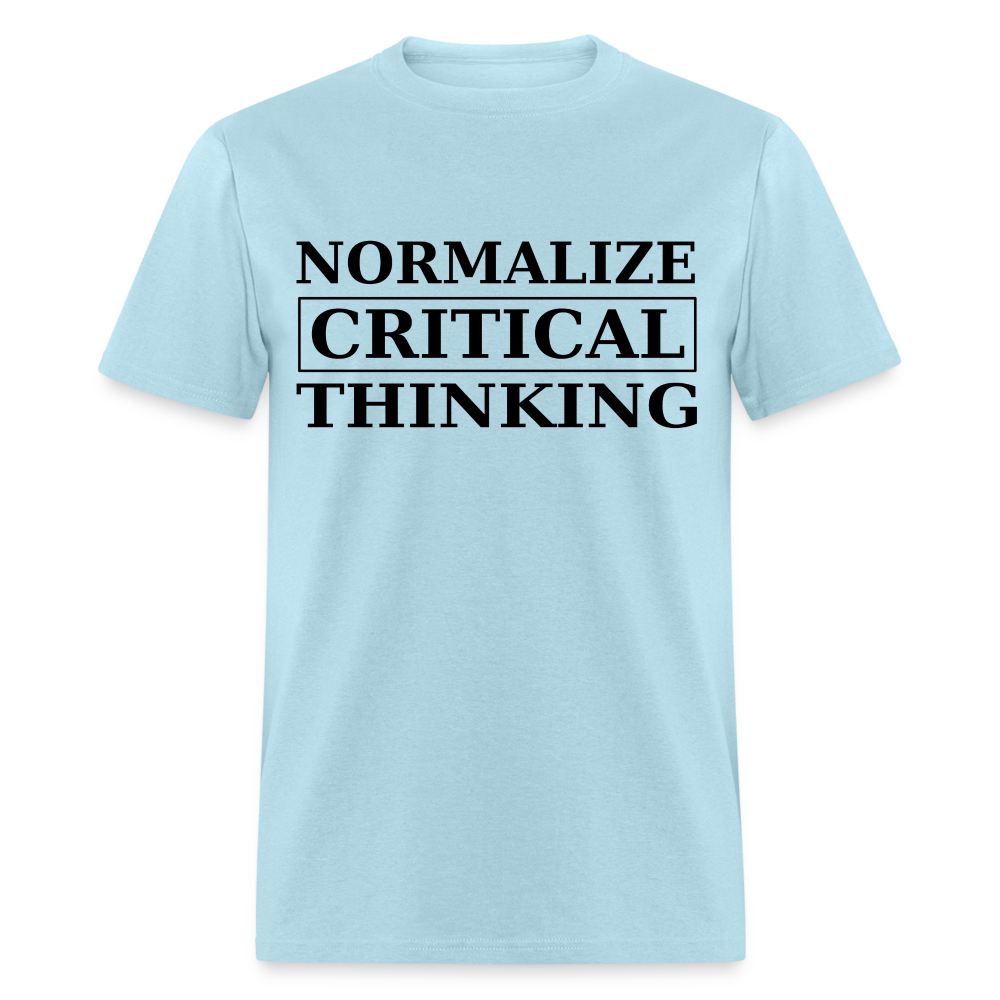 Normalize Critical Thinking Classic Men's T-Shirt - powder blue